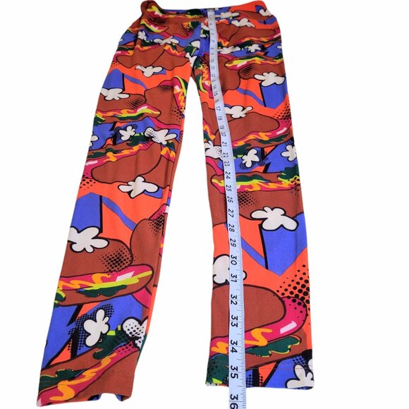 LuLaRoe Women's Leggings Bundle - 3 Pairs Fox, Hamburger & Hotdog Small SOFT - Picture 8 of 8